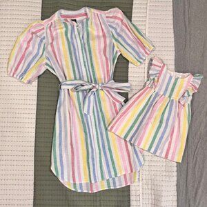 GAP & BABY GAP Mommy and Me Dresses Linen Blend Size Small and 2T